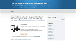 Desktop Screenshot of heart-rate-watch-gps.blogspot.com