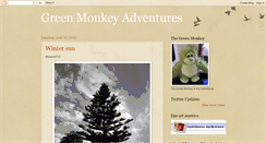 Desktop Screenshot of greenmonkeyadventures.blogspot.com