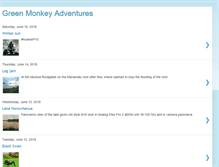 Tablet Screenshot of greenmonkeyadventures.blogspot.com