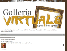 Tablet Screenshot of galleriavirtuale.blogspot.com