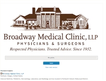 Tablet Screenshot of broadwaymedicalclinic.blogspot.com