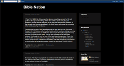 Desktop Screenshot of biblenation.blogspot.com