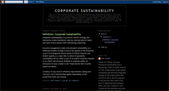 Desktop Screenshot of corporatesustainabilty.blogspot.com