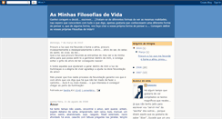 Desktop Screenshot of minhasfilosofiasdevida.blogspot.com