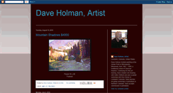 Desktop Screenshot of daveholmanartist.blogspot.com