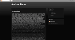 Desktop Screenshot of andrewbano.blogspot.com