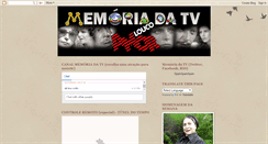 Desktop Screenshot of memoriadatv.blogspot.com