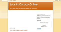 Desktop Screenshot of canadajobsonline.blogspot.com