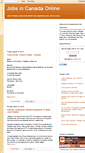Mobile Screenshot of canadajobsonline.blogspot.com