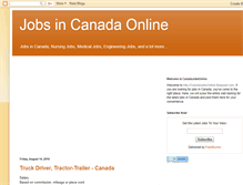 Tablet Screenshot of canadajobsonline.blogspot.com