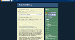 Desktop Screenshot of cedarhillapbiology.blogspot.com