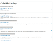 Tablet Screenshot of cedarhillapbiology.blogspot.com