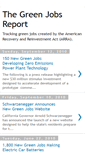 Mobile Screenshot of greenjobsreport.blogspot.com