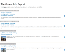 Tablet Screenshot of greenjobsreport.blogspot.com