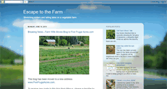 Desktop Screenshot of escapetothefarm.blogspot.com