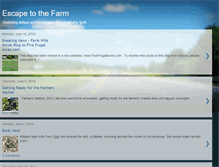 Tablet Screenshot of escapetothefarm.blogspot.com