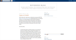 Desktop Screenshot of dividendblog.blogspot.com