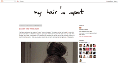 Desktop Screenshot of myhairspot.blogspot.com