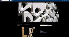 Desktop Screenshot of leandroloureiroartes.blogspot.com