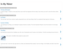 Tablet Screenshot of in-my-water.blogspot.com