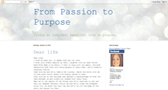 Desktop Screenshot of frompassiontopurpose.blogspot.com