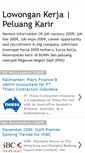 Mobile Screenshot of lowongankerja-peluangkarir.blogspot.com