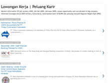 Tablet Screenshot of lowongankerja-peluangkarir.blogspot.com