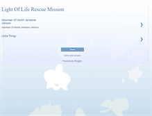 Tablet Screenshot of lightofliferescuemission.blogspot.com