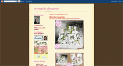 Desktop Screenshot of choupettescrap.blogspot.com