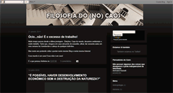 Desktop Screenshot of filosofiadocaos.blogspot.com