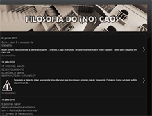 Tablet Screenshot of filosofiadocaos.blogspot.com