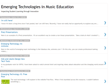 Tablet Screenshot of emergingmusictech.blogspot.com