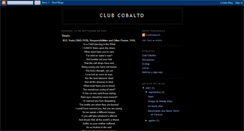 Desktop Screenshot of clubcobalto.blogspot.com