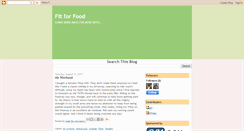Desktop Screenshot of fit-for-food.blogspot.com