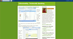Desktop Screenshot of librarianshiptechnically.blogspot.com