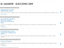 Tablet Screenshot of elsalvadorelecciones2009.blogspot.com