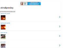 Tablet Screenshot of elvis8presley.blogspot.com
