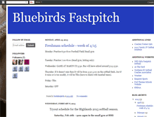 Tablet Screenshot of bluebirdsfastpitch.blogspot.com