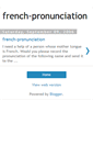 Mobile Screenshot of french-pronunciation.blogspot.com