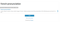 Tablet Screenshot of french-pronunciation.blogspot.com