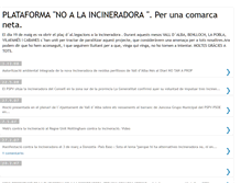 Tablet Screenshot of noalaincineradora.blogspot.com