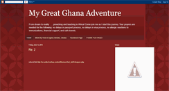 Desktop Screenshot of mygreatghanaadventure.blogspot.com