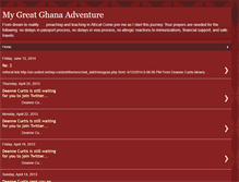 Tablet Screenshot of mygreatghanaadventure.blogspot.com