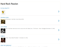 Tablet Screenshot of hard-rock-passion.blogspot.com