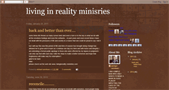 Desktop Screenshot of livinginrealityministries.blogspot.com