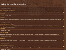 Tablet Screenshot of livinginrealityministries.blogspot.com