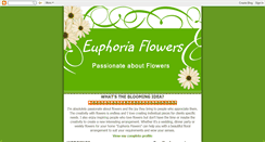 Desktop Screenshot of euphoriaflowers.blogspot.com