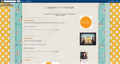 Desktop Screenshot of cambriscorner.blogspot.com