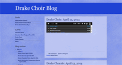 Desktop Screenshot of drakechoir.blogspot.com