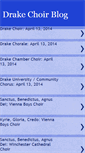 Mobile Screenshot of drakechoir.blogspot.com